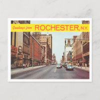 Salutations de Rochester, Vintage voyage de New Yo