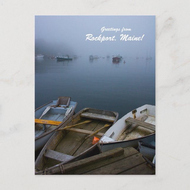 Carte Postale Salutations de Rockport, Maine ! (Devant)