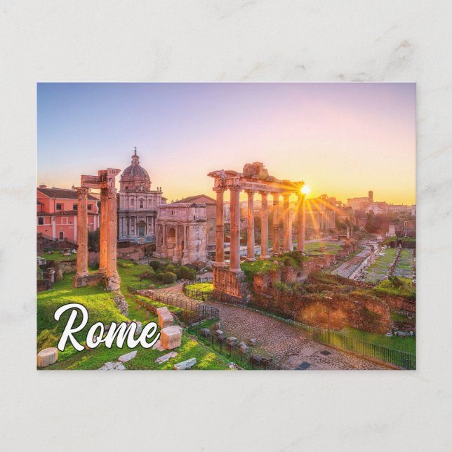 Carte Postale Salutations De Rome, Italie (Devant)