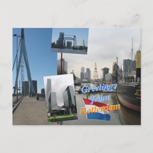 Carte Postale Salutations de Rotterdam (Devant)