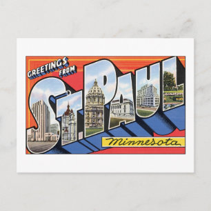 Carte Postale Salutations de Saint Paul, Minnesota