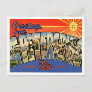 Carte Postale Salutations De Saint-Pétersbourg Floride