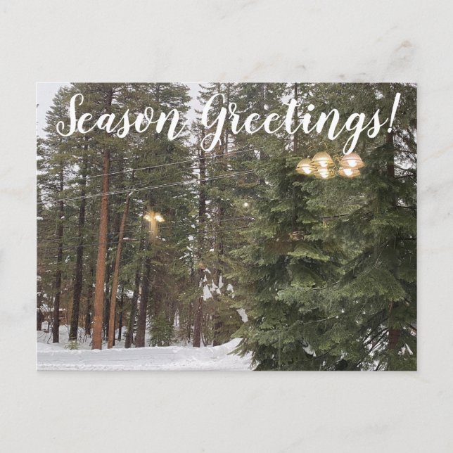 Carte Postale Salutations de saison de Tahoe City (Devant)