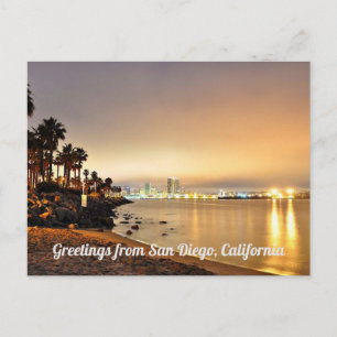 Carte Postale Salutations De San Diego, California Postcard