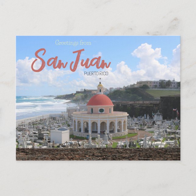 Carte Postale Salutations de San Juan Porto Rico (Devant)