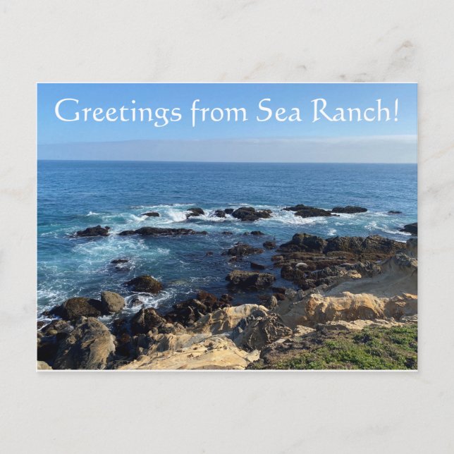 Carte Postale Salutations de Sea Ranch ! (Devant)
