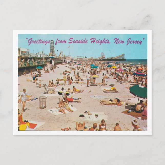 Carte Postale Salutations de Seaside Heights, New Jersey Travel (Devant)