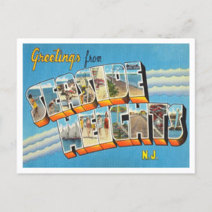 Carte Postale Salutations de Seaside Heights, New Jersey Travel