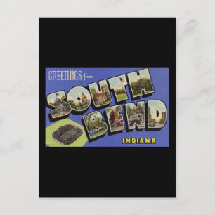 Carte Postale Salutations de South Bend Indiana