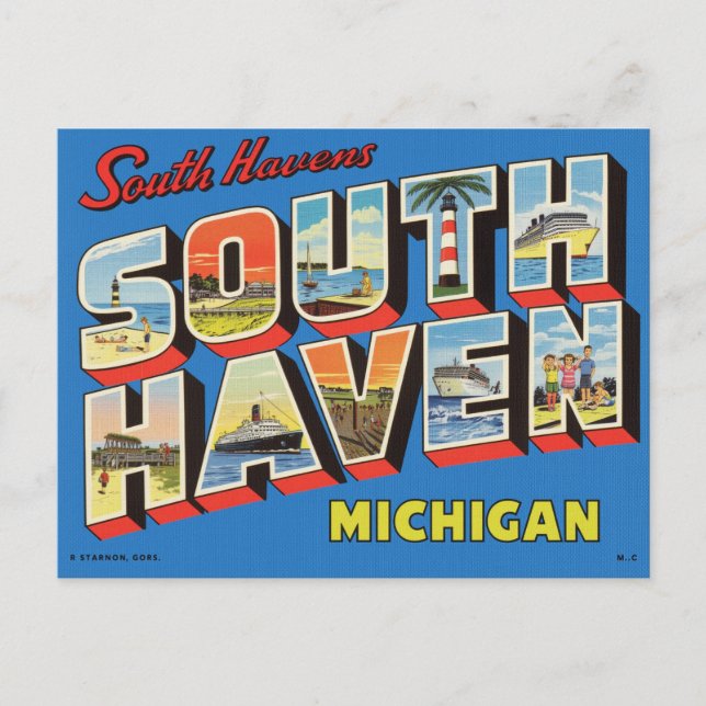 Carte Postale Salutations de South Haven, Michigan (Devant)