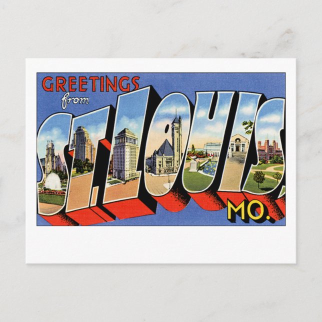 Carte Postale Salutations de St Louis (Devant)