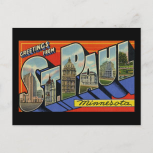 Carte Postale Salutations de St Paul Minnesota