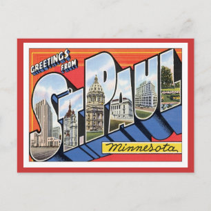 Carte Postale Salutations De St. Paul Minnesota