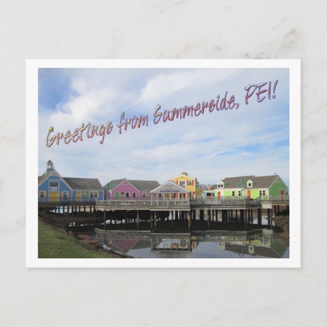 Carte Postale Salutations de Summerside, Île-du-Prince-Édouard ! (Devant)