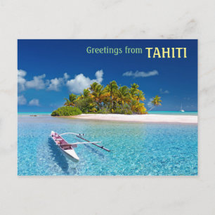 Carte Postale Salutations de Tahiti