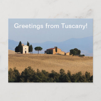 Carte Postale Salutations de Toscane