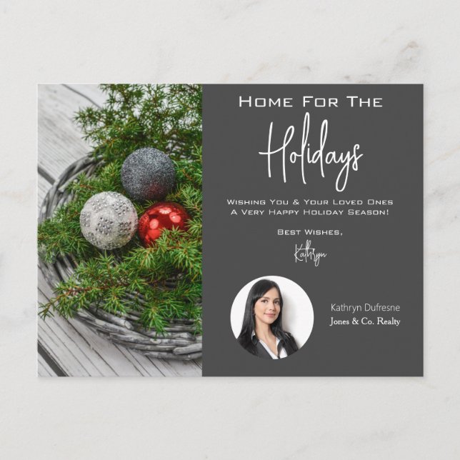 Carte Postale Salutations de vacances Realtor (Devant)