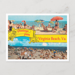 Carte Postale Salutations de Virginia Beach, Virginia Travel