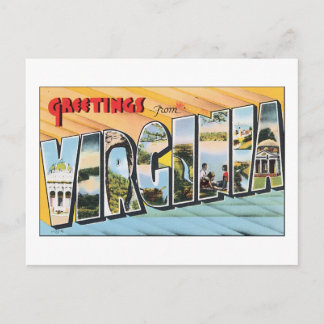Carte Postale Salutations de Virginie