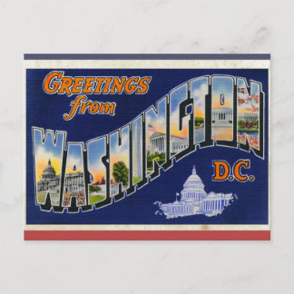 Carte Postale Salutations de Washington DC !