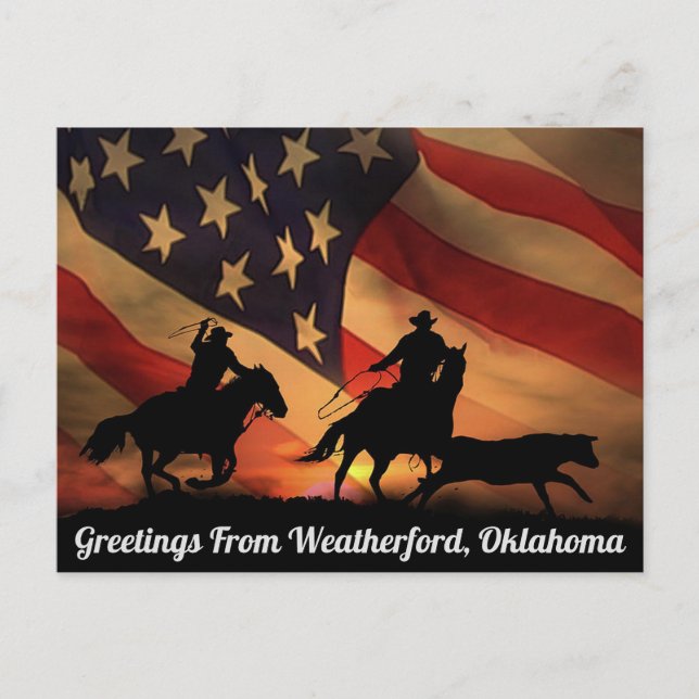 Carte Postale Salutations De Weatherford, Oklahoma Postcard (Devant)