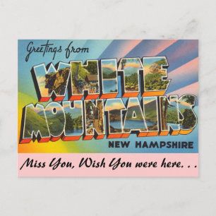 Carte Postale Salutations de White Mountains