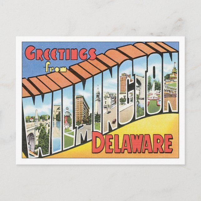 Carte Postale Salutations De Wilmington Delaware (Devant)