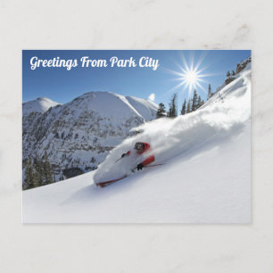Carte Postale Salutations depuis les pentes de Park City