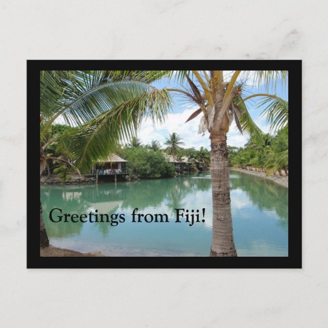 Carte Postale Salutations des Fidji (Devant)