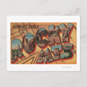 Carte Postale Salutations des Rocheuses
