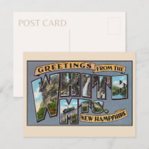 Salutations des White Mountains, New Hampshire