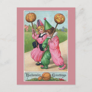 Carte Postale Salutations d'Halloween ! Vintage