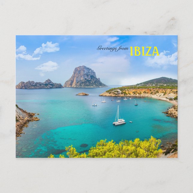 Carte Postale Salutations d'Ibiza (Devant)