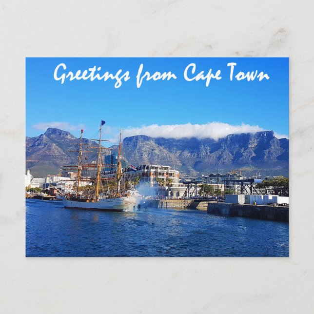 Carte Postale Salutations du Cap (Devant)