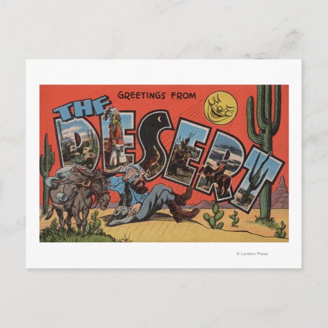 Carte Postale Salutations du désert du sud-ouest (Devant)