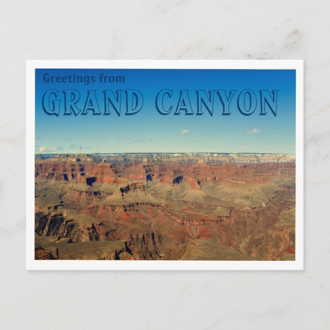 Carte Postale Salutations du Grand Canyon (Devant)