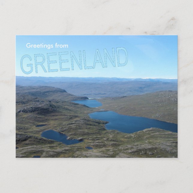 Carte Postale Salutations du Groenland 7 (Devant)