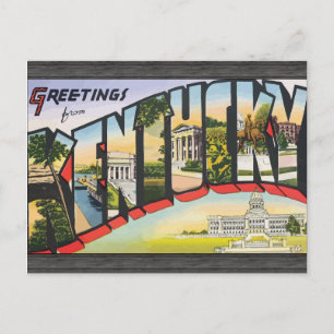 Carte Postale Salutations Du Kentucky, Vintage