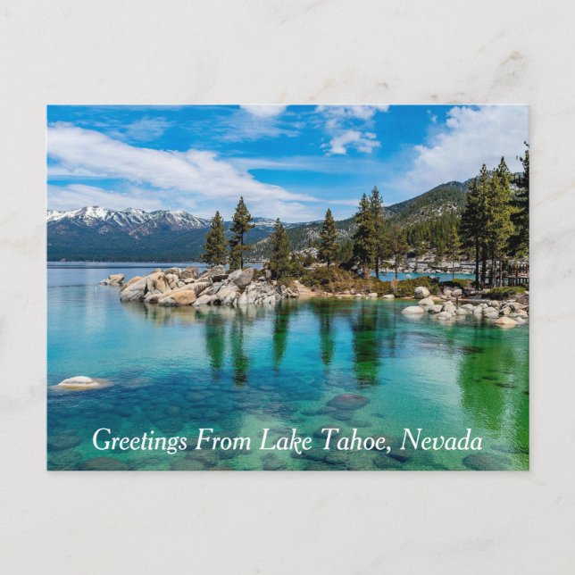 Carte Postale Salutations du lac Tahoe, Nevada (Devant)