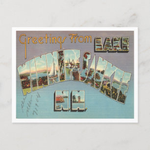 Carte Postale Salutations du lac Winnipesaukee, New Hampshire