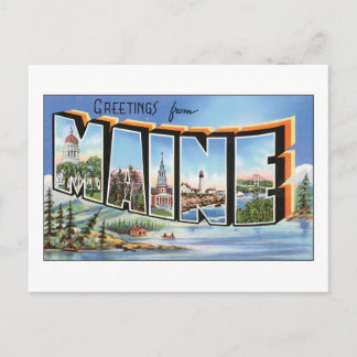 Carte Postale Salutations du Maine