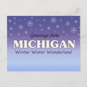 Carte Postale Salutations du Michigan
