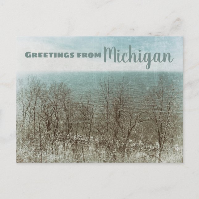 Carte Postale Salutations du Michigan (Devant)