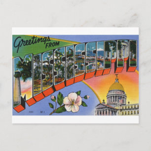 Carte Postale Salutations Du Mississippi
