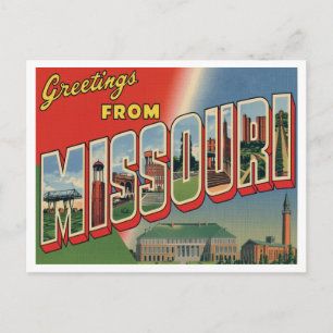 Carte Postale Salutations du Missouri