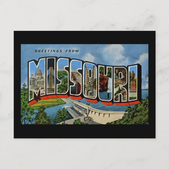 Carte Postale Salutations du Missouri (Devant)