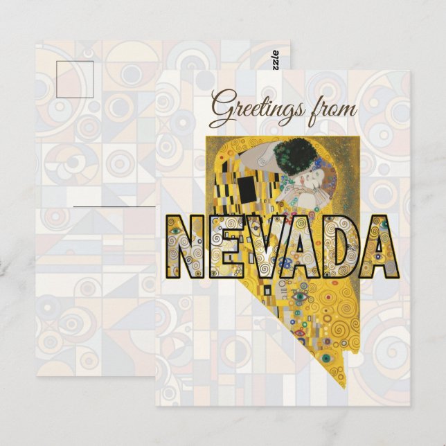 Carte Postale Salutations du Nevada (Devant / Derrière)