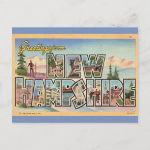 Carte Postale Salutations du New Hampshire
