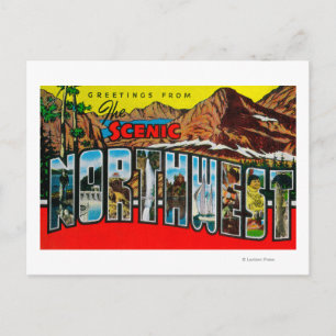 Carte Postale Salutations du Nord-Ouest Pittoresque