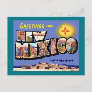 Carte Postale Salutations du Nouveau-Mexique